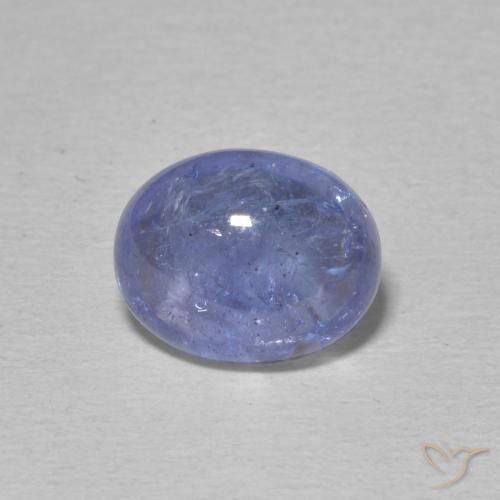 3.74ct Natural Intense Violet Blue Tanzanite, Oval, Transparent