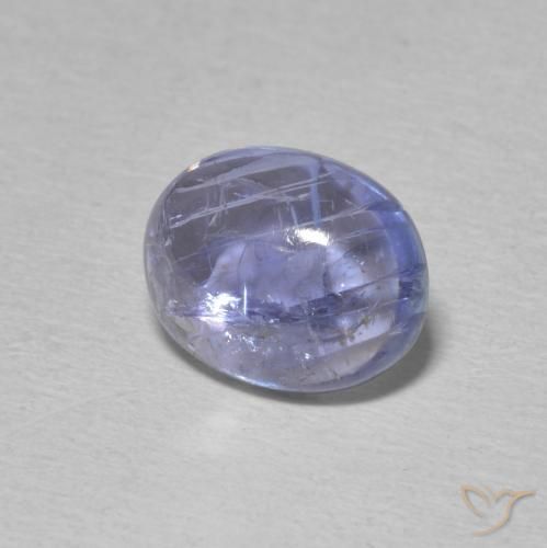 3.25 ct Blue Tanzanite Stone, Natural Tanzanite in Oval Cabochon Shape for Sale