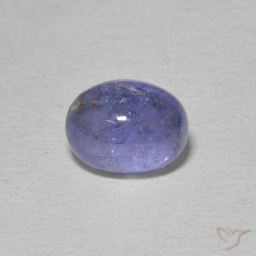2.55ct Natural Intense Violet Blue Tanzanite, Oval, Transparent