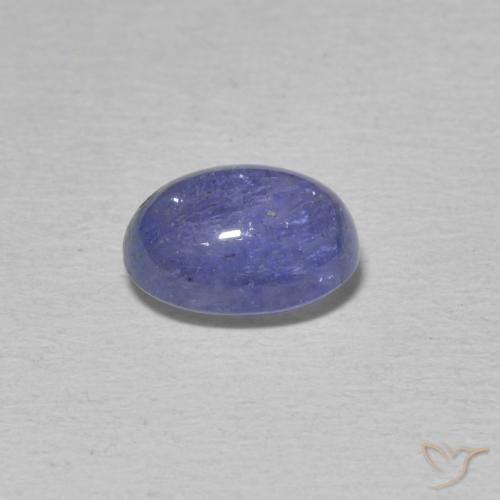 Tanzanite Gemstone in 9 x 7 mm (calibrated) Size for Sale, Tanzanite Stone in Intense Violet Blue Color