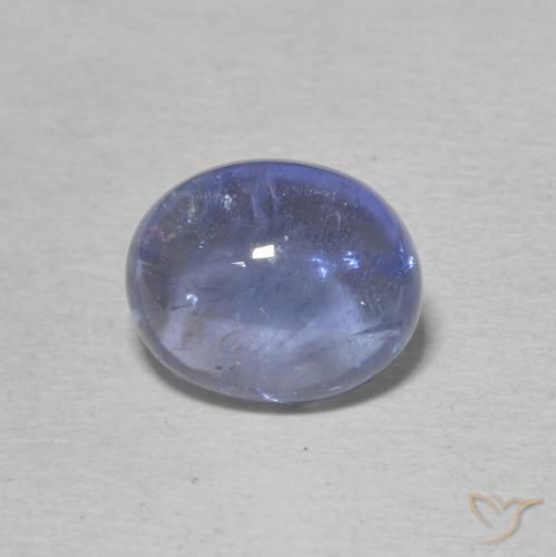 3.73 ct Blue Tanzanite Gemstone, Tanzanite Gem in Oval Cabochon Shape for Sale.