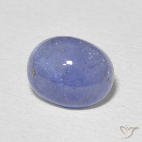 2.55 ct Blue Tanzanite Stone, Natural Tanzanite in Oval Cabochon Shape for Sale