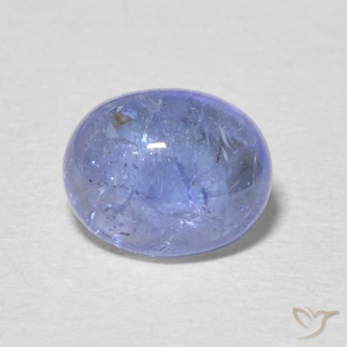 2.46ct Natural Baby Blue Tanzanite, Oval, Transparent