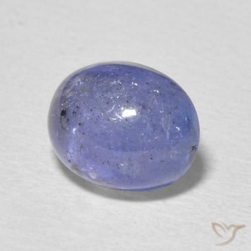 3.04 ct Blue Tanzanite Stone, Natural Tanzanite in Oval Cabochon Shape for Sale