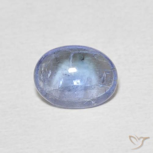 1.52ct Natural Light Blue Tanzanite, Oval, Transparent