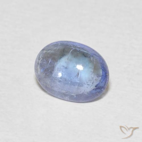 1.52 ct Blue Tanzanite Stone, Natural Tanzanite in Oval Cabochon Shape for Sale