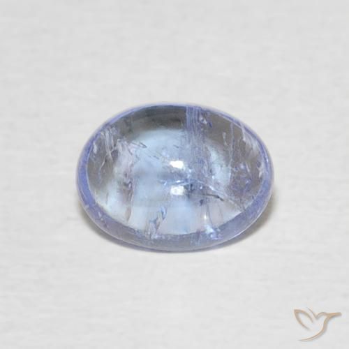 1.40ct Natural Baby Blue Tanzanite, Oval, Transparent
