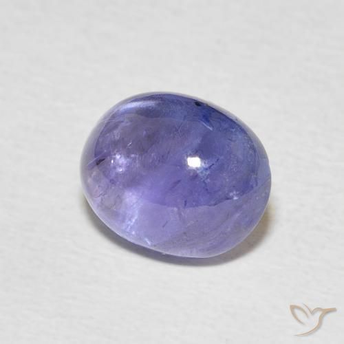 3.22 ct Blue Tanzanite Stone, Natural Tanzanite in Oval Cabochon Shape for Sale