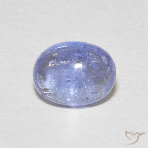 2.50ct Natural Light Purplish Blue Tanzanite, Oval, Transparent