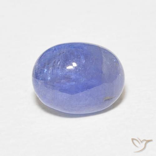 2.57ct Natural Intense Violet Blue Tanzanite, Oval, Translucent