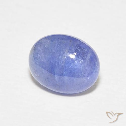 2.36 ct Blue Tanzanite Stone, Natural Tanzanite in Oval Cabochon Shape for Sale