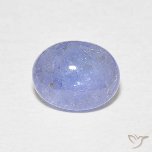 2.12 ct Blue Tanzanite Gemstone, Tanzanite Gem in Oval Cabochon Shape for Sale.