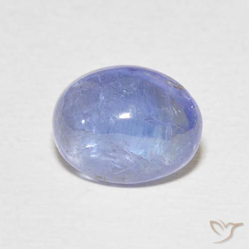 3.32ct Natural Deep Blue Tanzanite, Oval, Transparent