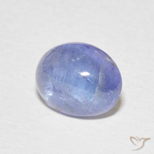 3.32 ct Blue Tanzanite Stone, Natural Tanzanite in Oval Cabochon Shape for Sale