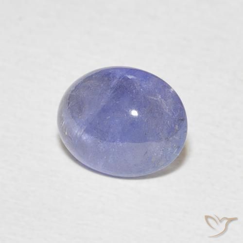 2.03 ct Blue Tanzanite Stone, Natural Tanzanite in Oval Cabochon Shape for Sale