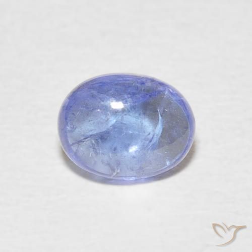 1.57ct Natural Deep Blue Tanzanite, Oval, Transparent