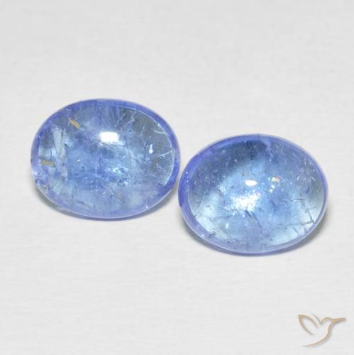 6.68ctw Natural Light Blue Tanzanite, Oval, Transparent