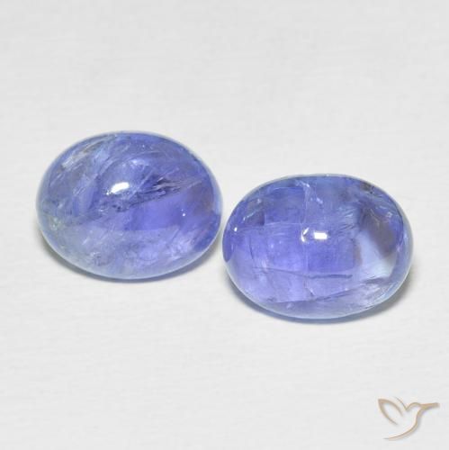 7.86ctw Natural Electric Blue Tanzanite, Oval, Transparent
