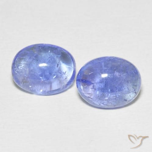 6.76ctw Natural Intense Violet Blue Tanzanite, Oval, Transparent