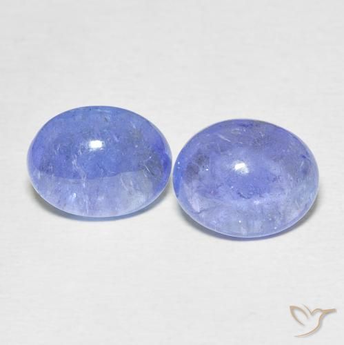 6.35ctw Natural Intense Violet Blue Tanzanite, Oval, Transparent