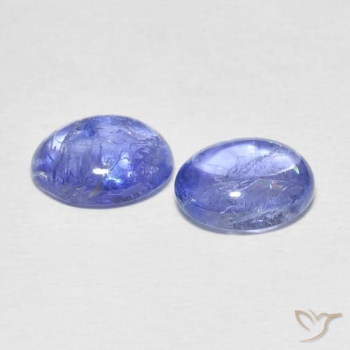 Tanzanite Gemstones in 10 x 8 mm (calibrated) Size for Sale, Tanzanite Stones in Intense Violet Blue Color