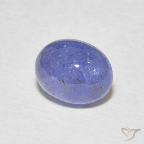 3.04 ct Blue Tanzanite Stone, Natural Tanzanite in Oval Cabochon Shape for Sale