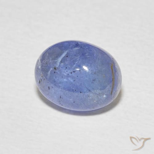 3.21 ct Blue Tanzanite Stone, Natural Tanzanite in Oval Cabochon Shape for Sale