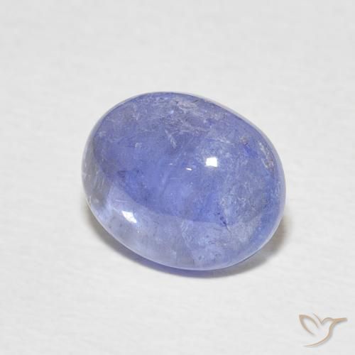 3.09 ct Blue Tanzanite Stone, Natural Tanzanite in Oval Cabochon Shape for Sale