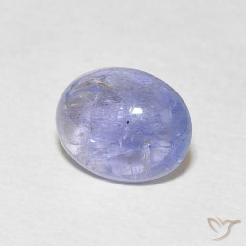2.63 ct Blue Tanzanite Stone, Natural Tanzanite in Oval Cabochon Shape for Sale