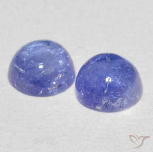 Tanzanite Gemstones in 5.3 mm Size for Sale, Tanzanite Stones in Intense Violet Blue Color