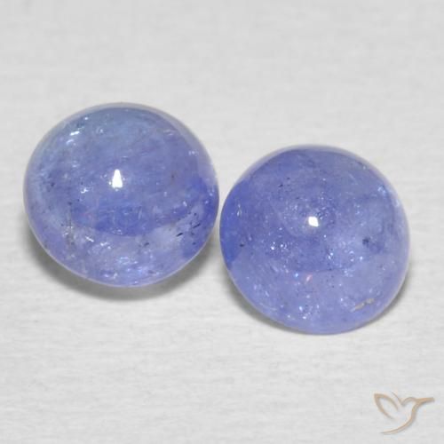 1.39ctw Natural Intense Violet Blue Tanzanite, Round, Transparent