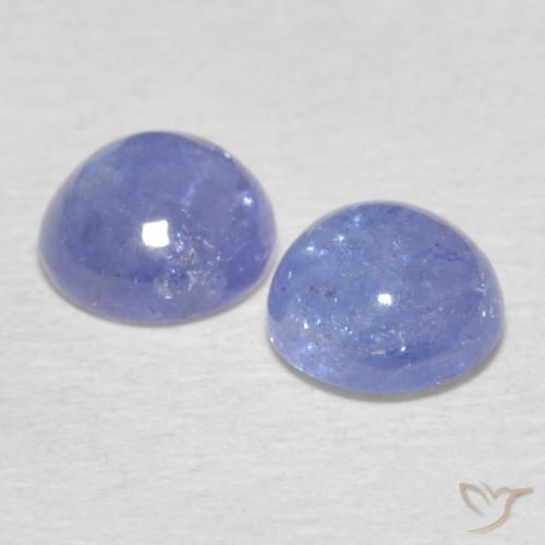 Tanzanite Gemstones in 5 mm (calibrated) Size for Sale, Tanzanite Stones in Intense Violet Blue Color