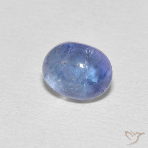 1.80 ct Blue Tanzanite Stone, Natural Tanzanite in Oval Cabochon Shape for Sale