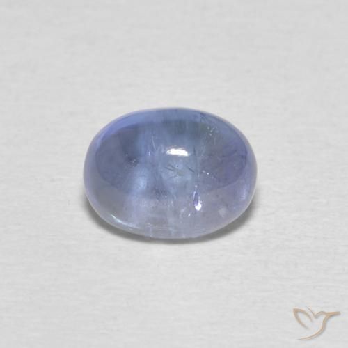 1.76ct Natural Light Violet Blue Tanzanite, Oval, Transparent