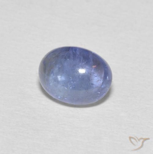 2.71 ct Blue Tanzanite Stone, Natural Tanzanite in Oval Cabochon Shape for Sale