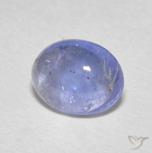 2.26 ct Blue Tanzanite Stone, Natural Tanzanite in Oval Cabochon Shape for Sale