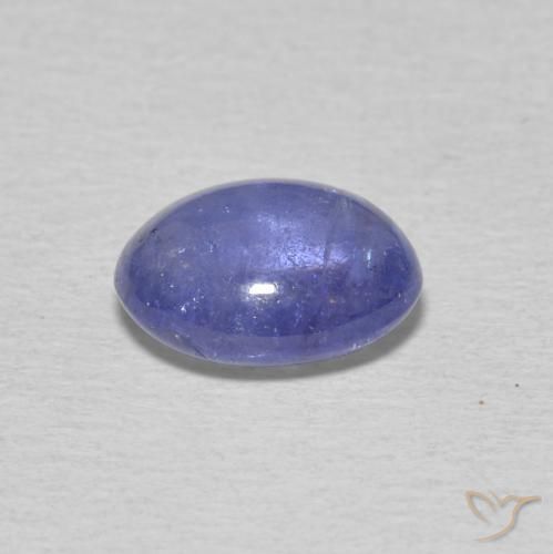 Tanzanite Gemstone in 9 x 7 mm (calibrated) Size for Sale, Tanzanite Stone in Intense Violet Blue Color