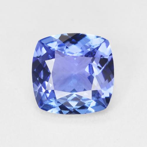 2.15ct Natural Deep Violet Blue Tanzanite, Cushion, VVS-VS