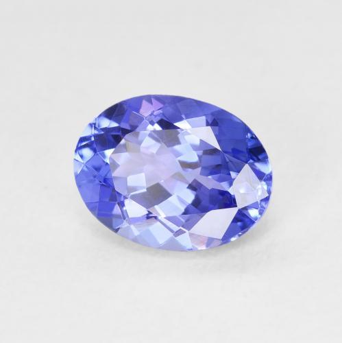 2.00 ct Blue Tanzanite Stone, Natural Tanzanite in Oval Facet Shape for Sale