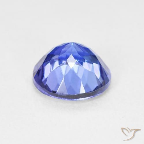 Tanzanite Gemstone in 8 mm (calibrated) Size for Sale, Tanzanite Stone in Intense Blue Color