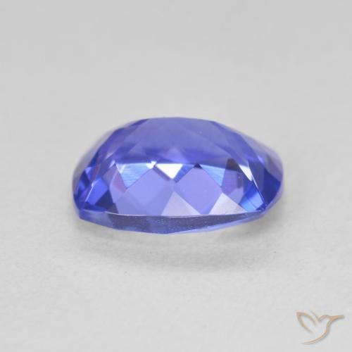 Tanzanite Gemstone in 9 x 7 mm (calibrated) Size for Sale, Tanzanite Stone in Deep Blue Color