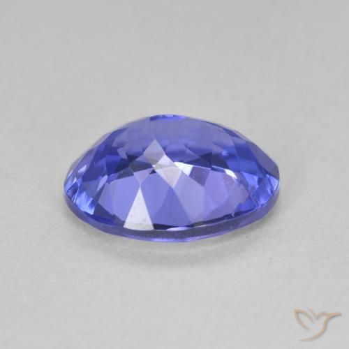 Tanzanite Gemstone in 9.3 x 7.4 mm Size for Sale, Tanzanite Stone in Deep Violet Blue Color