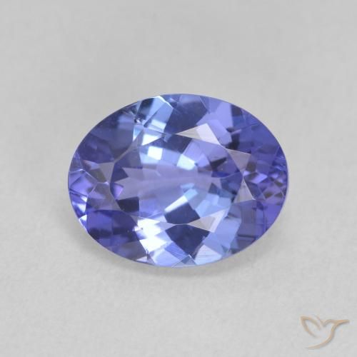 1.95ct Natural Intense Violet Blue Tanzanite, Oval, VVS-VS