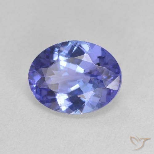 1.95 ct Blue Tanzanite Stone, Natural Tanzanite in Oval Facet Shape for Sale