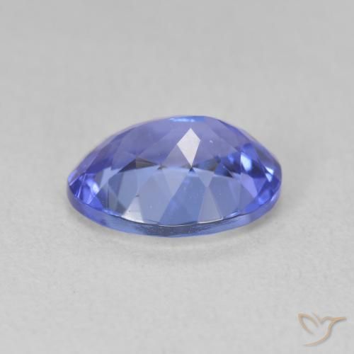 Tanzanite Gemstone in 9 x 7 mm (calibrated) Size for Sale, Tanzanite Stone in Intense Violet Blue Color