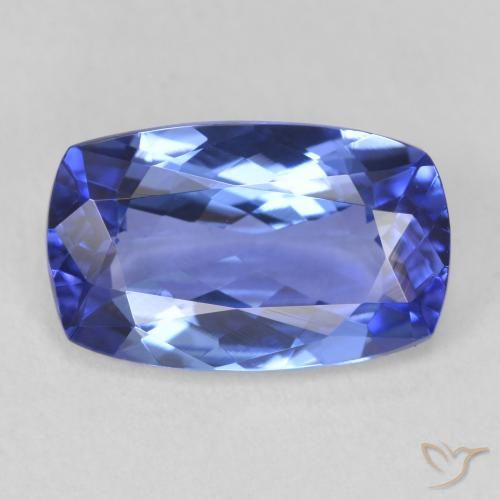 2.88ct Natural Blue Tanzanite, Cushion, VVS