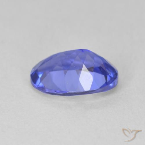 Tanzanite Gemstone in 9 x 7 mm (calibrated) Size for Sale, Tanzanite Stone in Medium Navy Blue Color