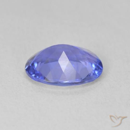 Tanzanite Gemstone in 9 x 7 mm (calibrated) Size for Sale, Tanzanite Stone in Intense Violet Blue Color