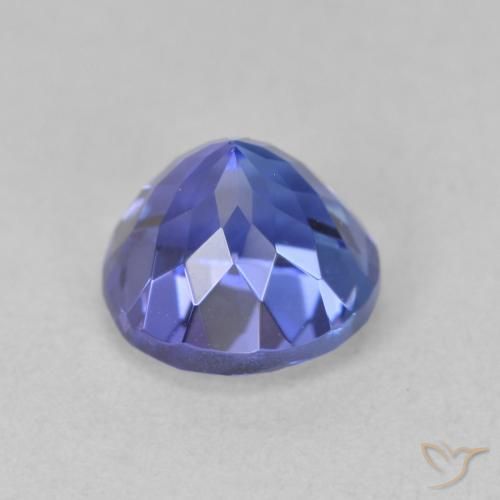 Tanzanite Gemstone in 7 mm (calibrated) Size for Sale, Tanzanite Stone in Deep Violet Blue Color