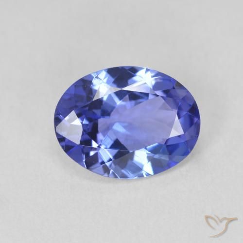 1.64ct Natural Blue Tanzanite, Oval, VVS